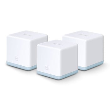 Mercusys Dual-Band S12 3 Pack Home/Office AC1200 WiFi Mesh System 3500sq/ft - White