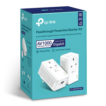TPlink AV1000 Main Power Passthrough Gigabit Network Homeplug with GbE Lan Port : image 2
