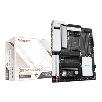Gigabyte AMD B550 VISION D AMD4 PCIe 4.0 ATX Motherboard