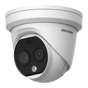 Hikvision 4MP with 6mm Eco Temperature Screening Thermographic Turret Camera : image 1