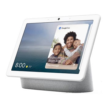 Google Nest Hub Max Hands-Free Smart Speaker with 10" HD Touchscreen Chalk : image 1