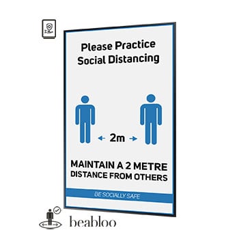 Beabloo Interaction Care Bundle - 1 Year Safety Content - 43" Samsung Portrait Wall Mounted Screen : image 1
