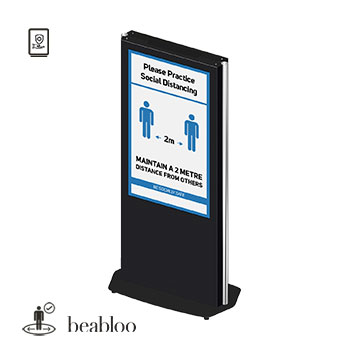 Beabloo Interaction Care Bundle - 1 Year Safety Content - 43" Samsung Screen in Freestanding Totem : image 1