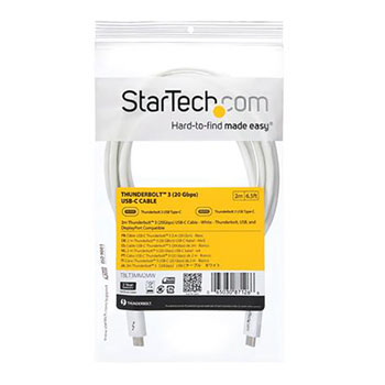 StarTech.com Thunderbolt™3(20Gbps) USB-C White Cable : image 2