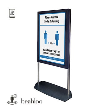 Beabloo Interaction Care Bundle - 3 Month Safety Content - 43" Samsung Screen in Freestanding Kiosk : image 1