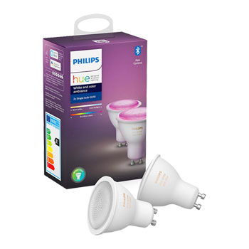 Philips Hue White and Colour Ambience GU10 Twin Pack : image 1