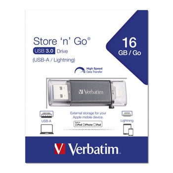 Verbatim Store'n'Go 16GB Apple Lightning / USB3.0 Drive : image 4