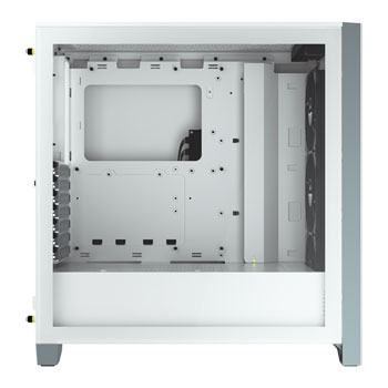 Corsair White iCue 4000X RGB Mid Tower Windowed PC Case : image 2