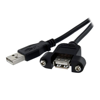 2 ft StarTech.com Panel Mount USB Cable : image 1