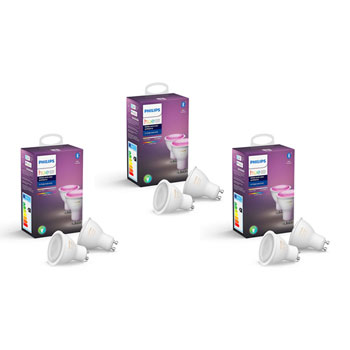 Philips Hue White and Colour Ambience GU10 3x Twin Pack : image 1