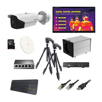 Thermal Screening Bundle, High-End Eco, 6mm Eco Bullet Camera, Mini-PC, 2x Tripods : image 1