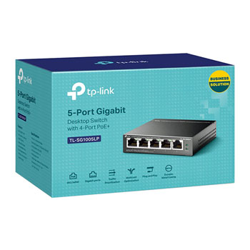 TP-LINK 5 Port Gigabit Desktop Switch with 4-Port PoE : image 3