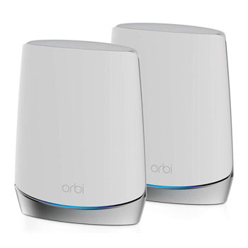 Netgear Orbi Twin Pack AX4200 WiFi 6 WiFi Mesh System - Router & 1 Satellite
