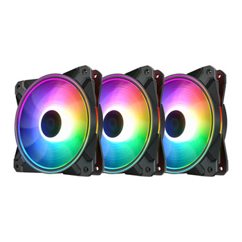 Deepcool CF120 PLUS MB Controlled 3-Pack 120mm A-RGB Case Fan : image 1