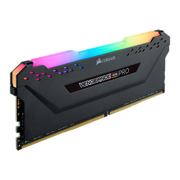 Corsair Vengeance RGB PRO Black 8GB 3200MHz AMD Ryzen Tuned DDR4 Memory Kit : image 1