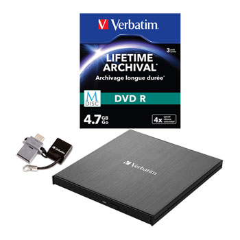 Verbatim Blu-Ray External Slimline, Discs & USB Storage : image 1