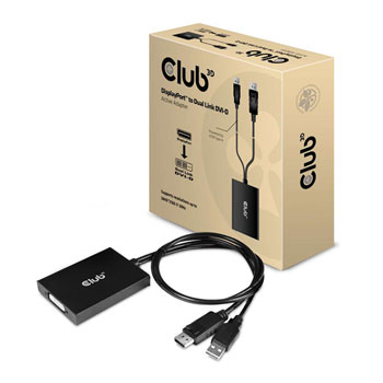 Club3D 60cm DP to DVI-D DL Active Adapter Cable : image 3