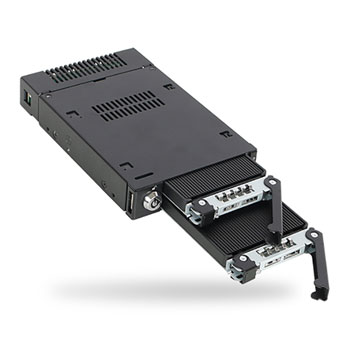 Icy Dock ToughArmor 2 Bay M.2 NVMe SSD Mobile Rack For External 3.5" Bay : image 3