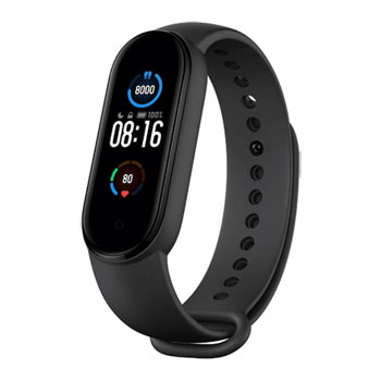 Amazefit Mi Band 5 Health, Fitness and Sports Tracker Smartwatch Black (2021 Edition) : image 1