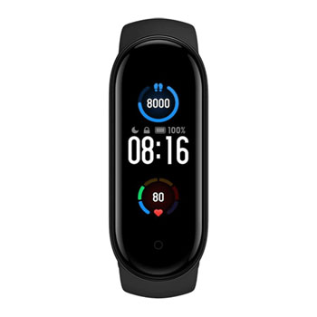 Amazefit Mi Band 5 Health, Fitness and Sports Tracker Smartwatch Black (2021 Edition) : image 2