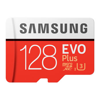 Samsung EVO Plus 128GB 4K Ready MicroSDXC Memory Card UHS-I U3 with SD Adaptor : image 1