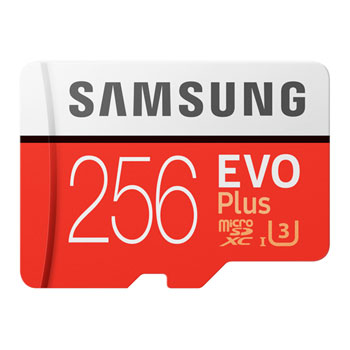 Samsung EVO Plus 256GB 4K Ready MicroSDXC Memory Card UHS-I U3 with SD Adaptor : image 1