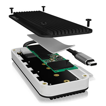 ICY BOX RGB M.2 NVMe SSD USB-C Gen2 External SSD Enclosure : image 3