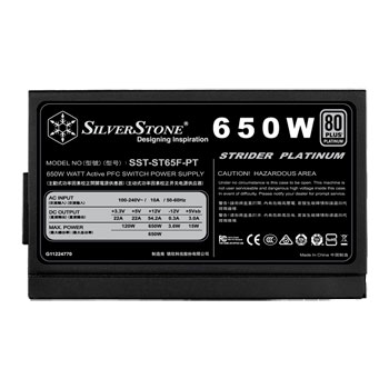 SilverStone ST65F-PT v1.1 650 Watt Modular 80+ Platinum PSU/Power Supply : image 3