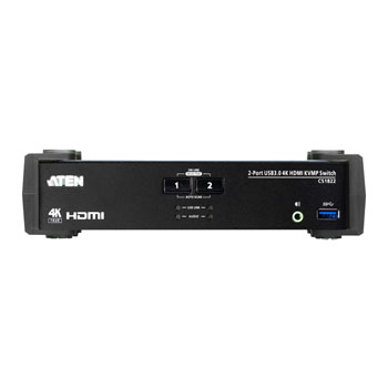 ATEN 2-Port USB 3.0 4K HDMI KVMP Switch with Audio Mixer Mode : image 2