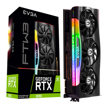 EVGA NVIDIA GeForce RTX 3090 24GB FTW3 GAMING Ampere Graphics Card : image 1