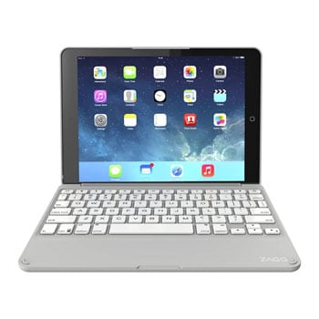ZAGG Durable Folio Case with Hinged Bluetooth Keyboard for iPad Air 2 - White : image 2
