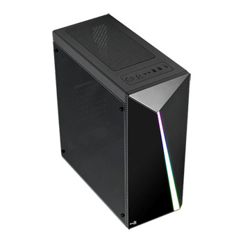 Aerocool Shard RGB Black Mid Tower Tempered Glass PC Gaming Case : image 3