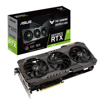 ASUS NVIDIA GeForce RTX 3070 8GB TUF GAMING OC Ampere Graphics Card : image 1