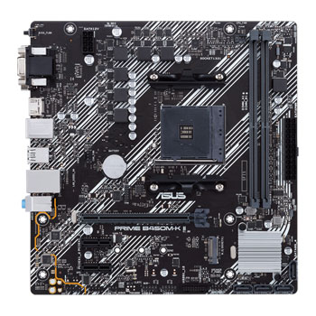ASUS AMD Ryzen PRIME B450M-K II AM4 PCIe 3.0 mATX Motherboard : image 2