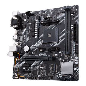 ASUS AMD Ryzen PRIME A520M-E AM4 PCIe 3.0 MicroATX Motherboard : image 3