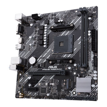 ASUS AMD Ryzen PRIME A520M-K AM4 PCIe 3.0 MicroATX Motherboard : image 3