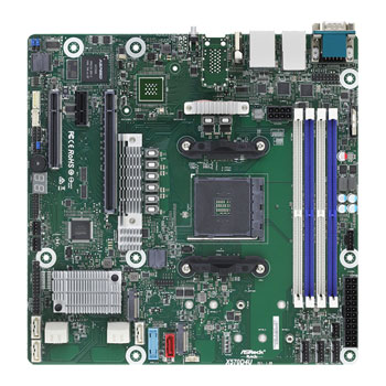 ASRock AMD Ryzen X570 X570D4U AM4 PCIe 4.0 MicroATX Motherboard : image 2