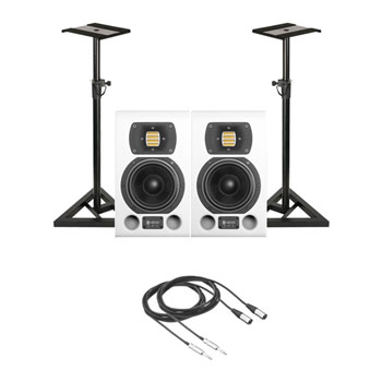 HEDD TYPE 05 MK2 White+ Adam Hall Stands + Leads