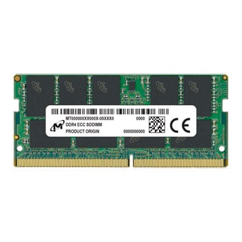 Micron 16GB 2666MHz ECC Unbuffered SODIMM DDR4 Server Memory