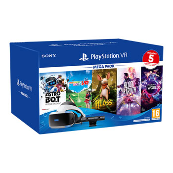PlayStation VR Mega Pack with the PlayStation Camera Adaptor and 5 Included Games