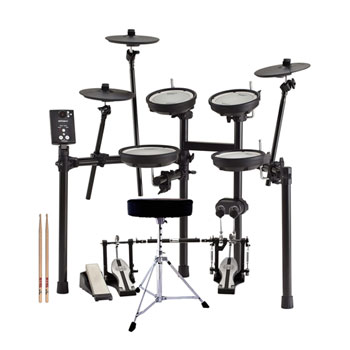 Roland TD-1DMK + Double Kick Pedal + Stool + Sticks