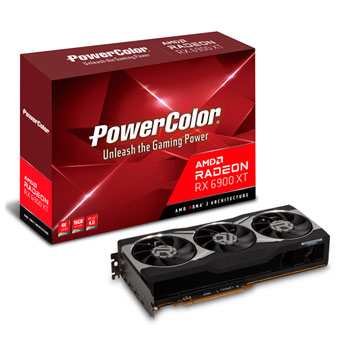 PowerColor AMD Radeon RX 6900 XT 16GB Graphics Card brown box