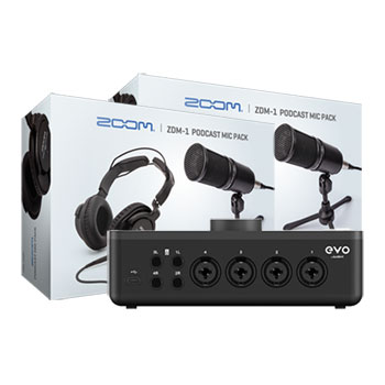 Audient EVO 8 Audio Interface& Zoom ZDM-1 Podcast Mic Pack (Pair) : image 1