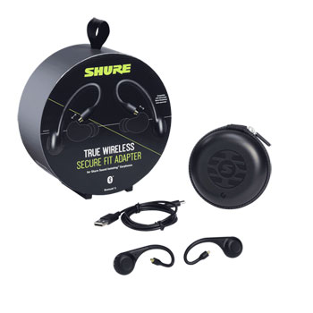 Shure True Wireless Secure Fit Adapters with MMCX Connectors including Charging Case and USB-C Cable : image 3