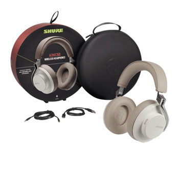 Shure AONIC 50 Premium Wireless Noise-Canceling Headphone - White : image 2