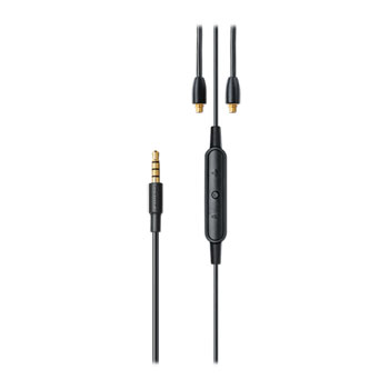 Shure Earphone Cable MMCX to 3.5mm Jack featuring Mic and Remote Control for Apple and Android, 50""