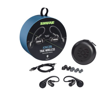Shure AONIC 215 True Wireless Sound Isolating Earphones (Black) : image 3