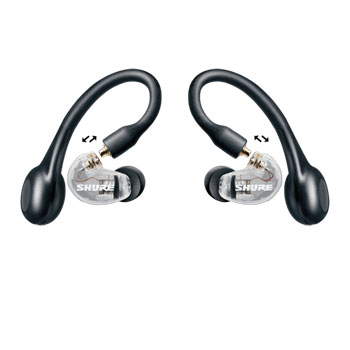 Shure AONIC 215 True Wireless Sound Isolating Earphones (Clear) : image 2