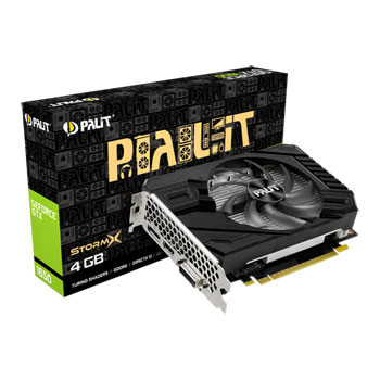 Palit NVIDIA GeForce GTX 1650 4GB StormX Turing Graphics Card LN113128 ...