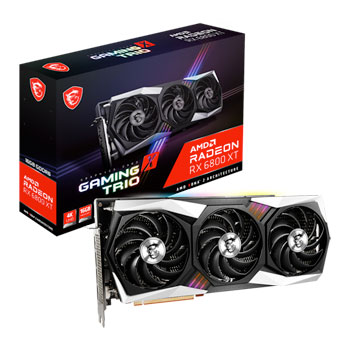MSI AMD Radeon RX 6800 XT GAMING X TRIO 16GB Graphics Card LN113130 | SCAN  UK
